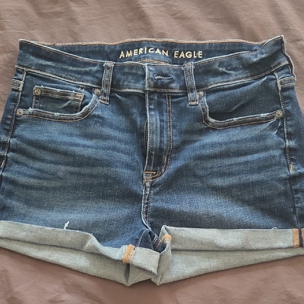 American Eagle Outfitters Dark Blue Jean Shorts